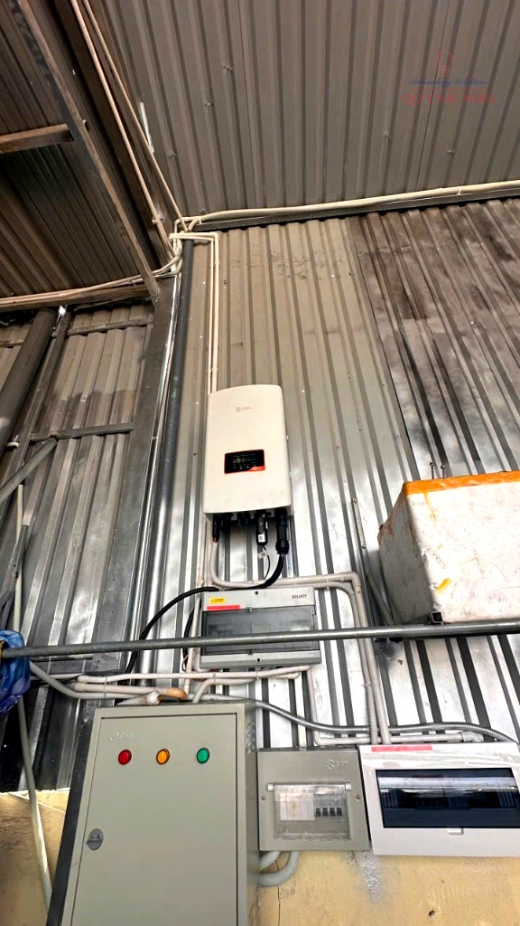 Thi công điện mặt trời Solis 15kW JA Solar 630W Hóc Môn - QNS Solar
