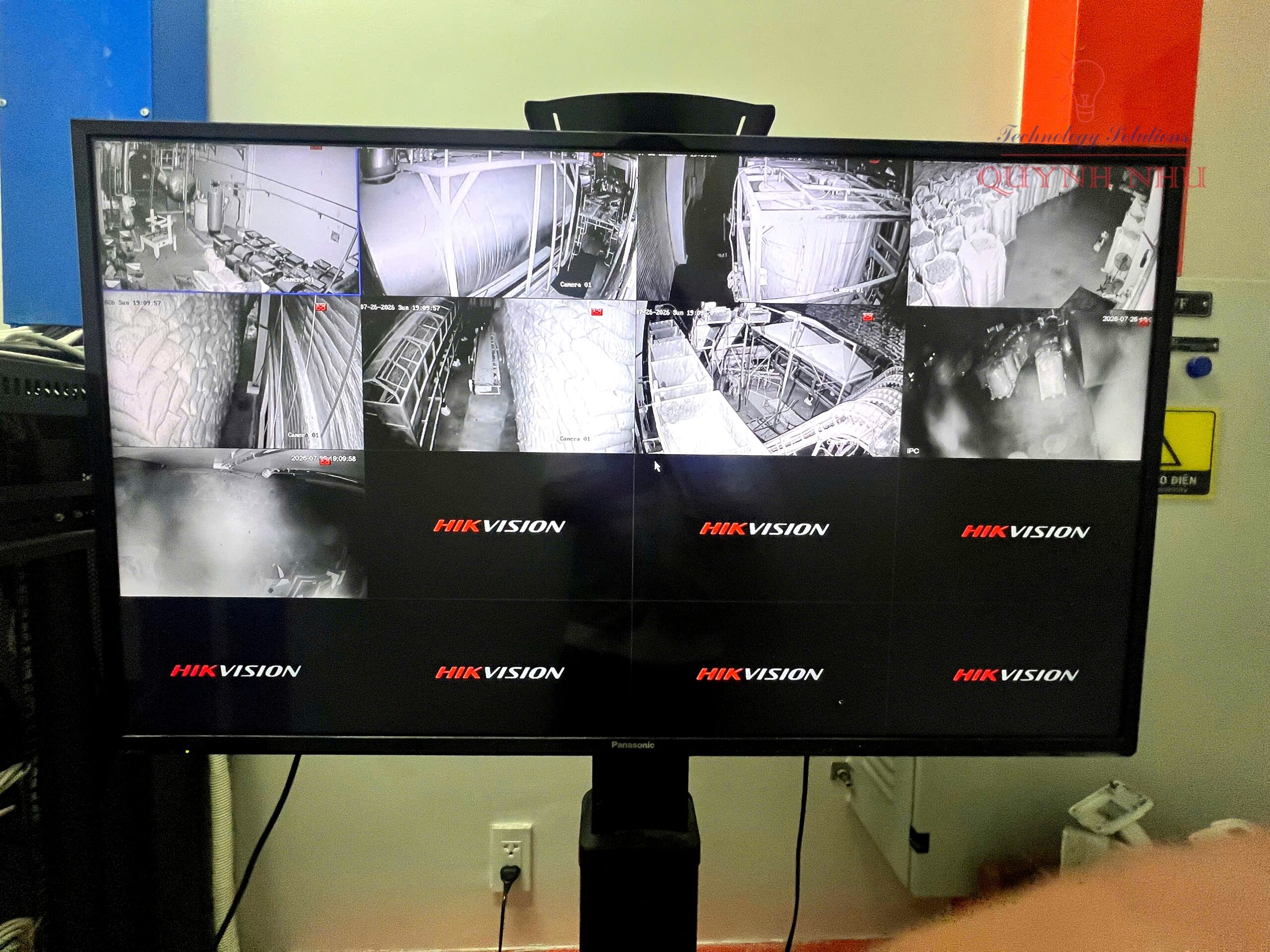 Thi công 32 Camera Hikvision và Âm thanh IP Spon tại KCN Protrade Bình Dương - Quỳnh Như Solutions