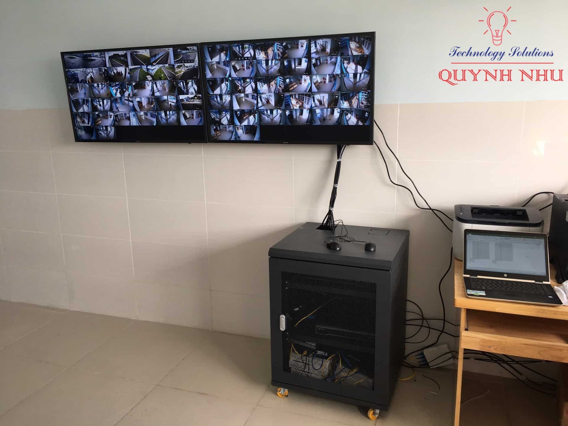 Tổng thể khu vực lắp đặt hệ thống camera an ninh giám sát.