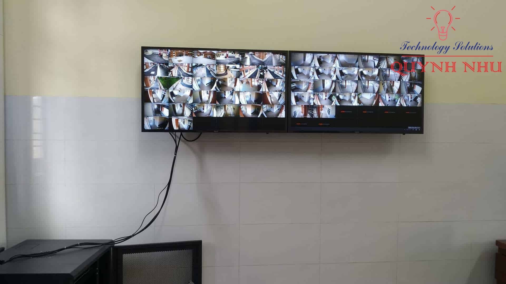 Tổng thể khu vực lắp đặt hệ thống camera an ninh giám sát.